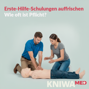 2 Personen üben Erste Hilfe-Maßnahmen an einer Puppe - KI-generiertes Bild